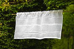 Úžitkový textil - Ľanová záclonka Federica - 16862160_
