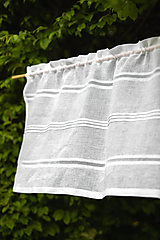 Úžitkový textil - Ľanová záclonka Federica - 16862161_