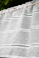 Úžitkový textil - Ľanová záclonka Federica - 16862162_