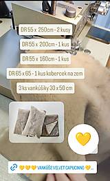 Úžitkový textil - VLNIENKA prehoz na gauč VELVET acryl Cappuccino dvojitý ušijeme podľa vlastných rozmerov - 16864039_