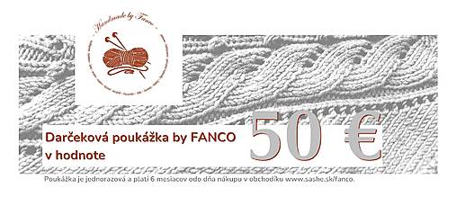 Darčekové poukážky - Darčeková poukážka na nákup v obchodíku - 16865656_