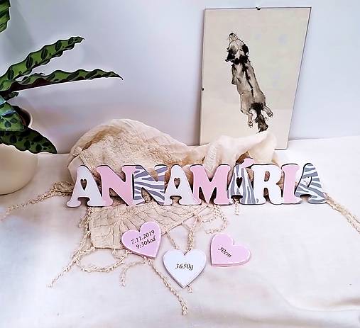 Detské doplnky - Keď si sa nám narodila.....                             50cm menovka - 16865668_
