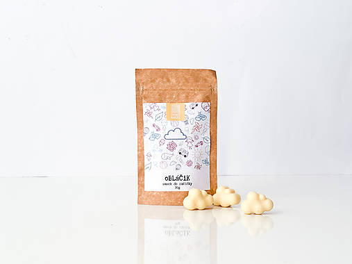 Sladkosti - Obláčik – biela čokoláda, 30g - 16872503_