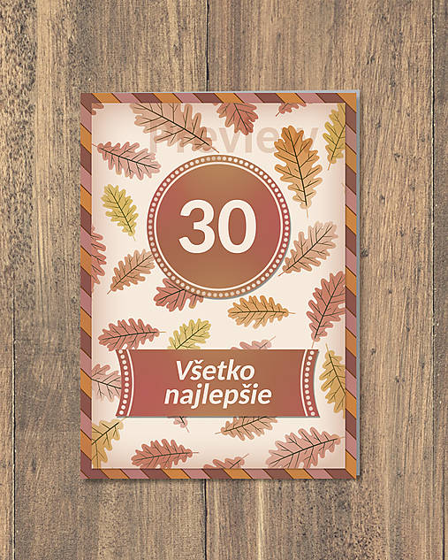 Papiernictvo - Nežná jeseň – pohľadnica k narodeninám - 16873939_