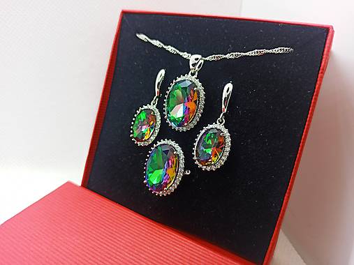 Sady šperkov - Sada šperkov / Silver Ag 925, Crystal - 16876225_