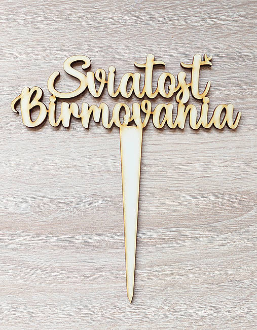 Drevený zapich Sviatosť birmovania 150cm