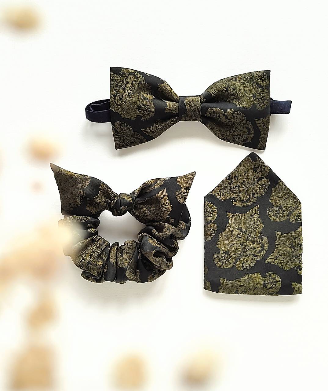 Čierny ornamentový set