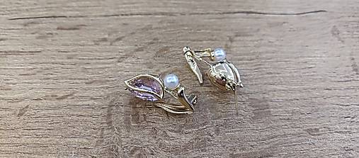 Galantéria - Aplikácia- Tulipán - 60x16 mm - 16877217_