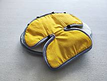 Textil - VLNIENKA DEKA a PRIKRÝVKA 100 % merino top super Bodka 2,5 MM žltá sýta - 16878416_