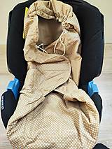 Textil - VLNIENKA DEKA a PRIKRÝVKA 100 % merino top super Bodka 2,5 MM béžová - 16878429_