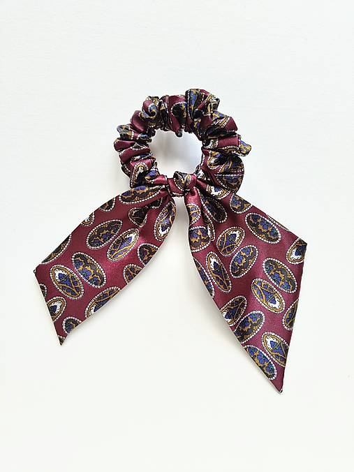 Maxi scrunchie asymetrická (Bordová)