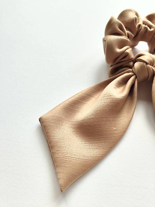 Maxi scrunchie asymetrická (Béžová)