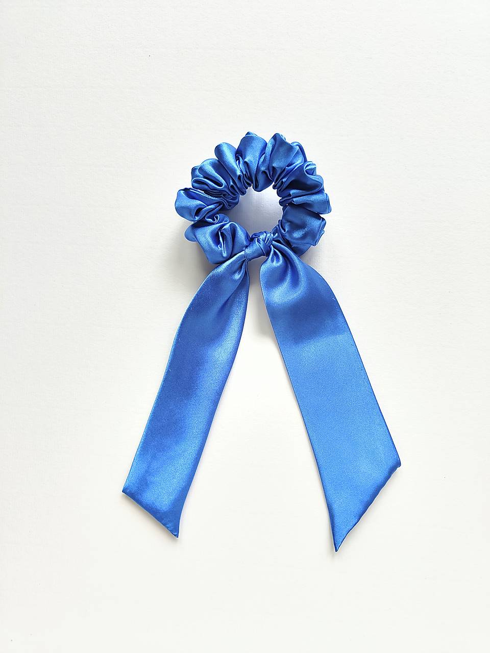 Maxi scrunchie (Modrá lesklá)