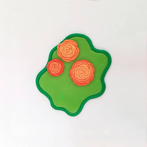 Magnetky - Kvitnúca machuľa magnetka (ruže) - 16878593_