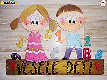 Tabuľky - Veľká menovka - do škôlky - 16879607_