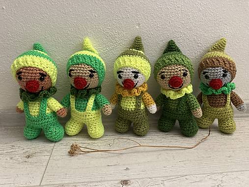 Hračky - šaškovia  - 5 x do zelena - 16885111_