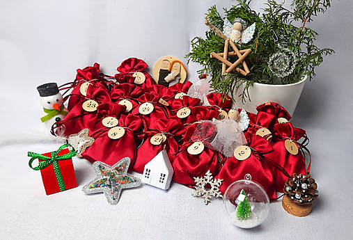 Dekorácie - Adventný kalendár s materiálom na tvorenie - 16887744_