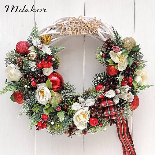 Dekorácie - Vianočný veniec - 16889410_