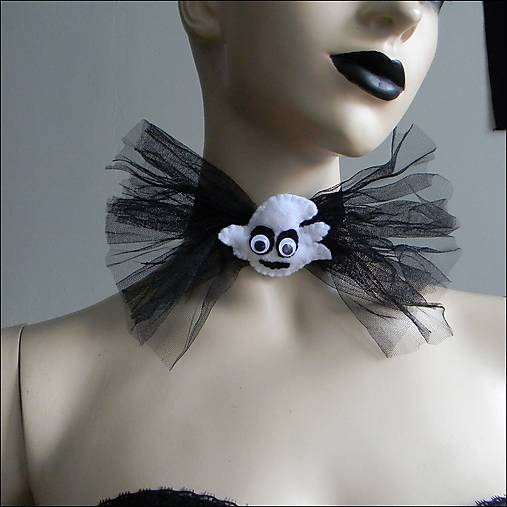 Pánske doplnky - Obojok - motýlik - k Halloweenu - 16893147_