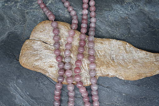 Minerály - Aventurín ružový 10mm šnúra - 16892768_