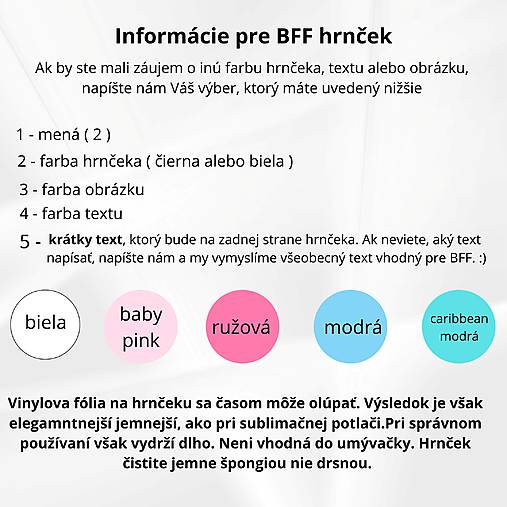 Hrnček najlepšie kamarátky  / BFF SET / darček pre BFF