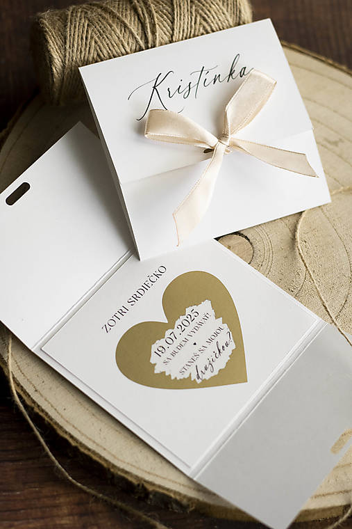 Papiernictvo - Stieracie oznámenie pre družičku/svedkyňu  - 16896023_