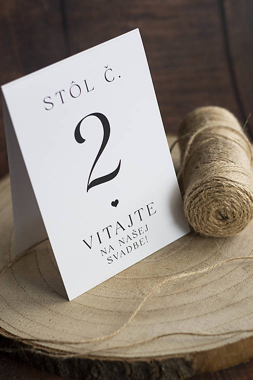 Papiernictvo - Strieška na svadobný stôl - Číslovanie - 16896027_