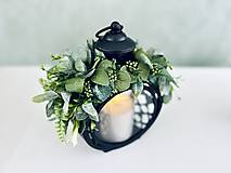 Iné doplnky - Lampáš dekoračný greenery - 16897536_