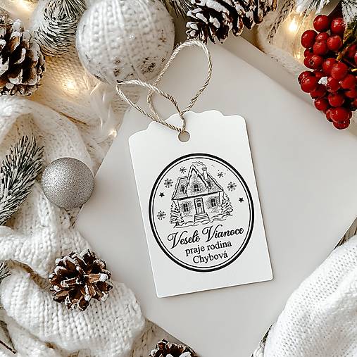 Úložné priestory & Organizácia - Pečiatka Veselé Vianoce 26 - 16900904_