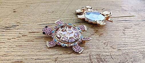 Galantéria - Aplikácia- Korytnačka - 57x40 mm - 16899829_