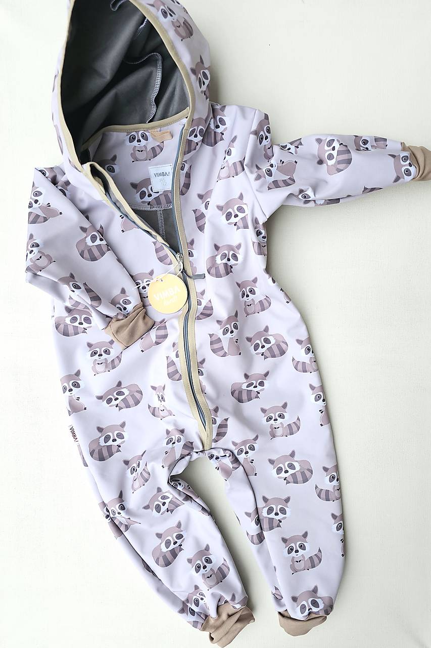 Softshellový overal "medvedík čistotný" (98-104)