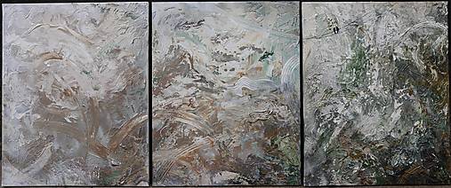 Obrazy - ,,Spolu,, 3 dielny obraz 80x100x3 - 16900084_