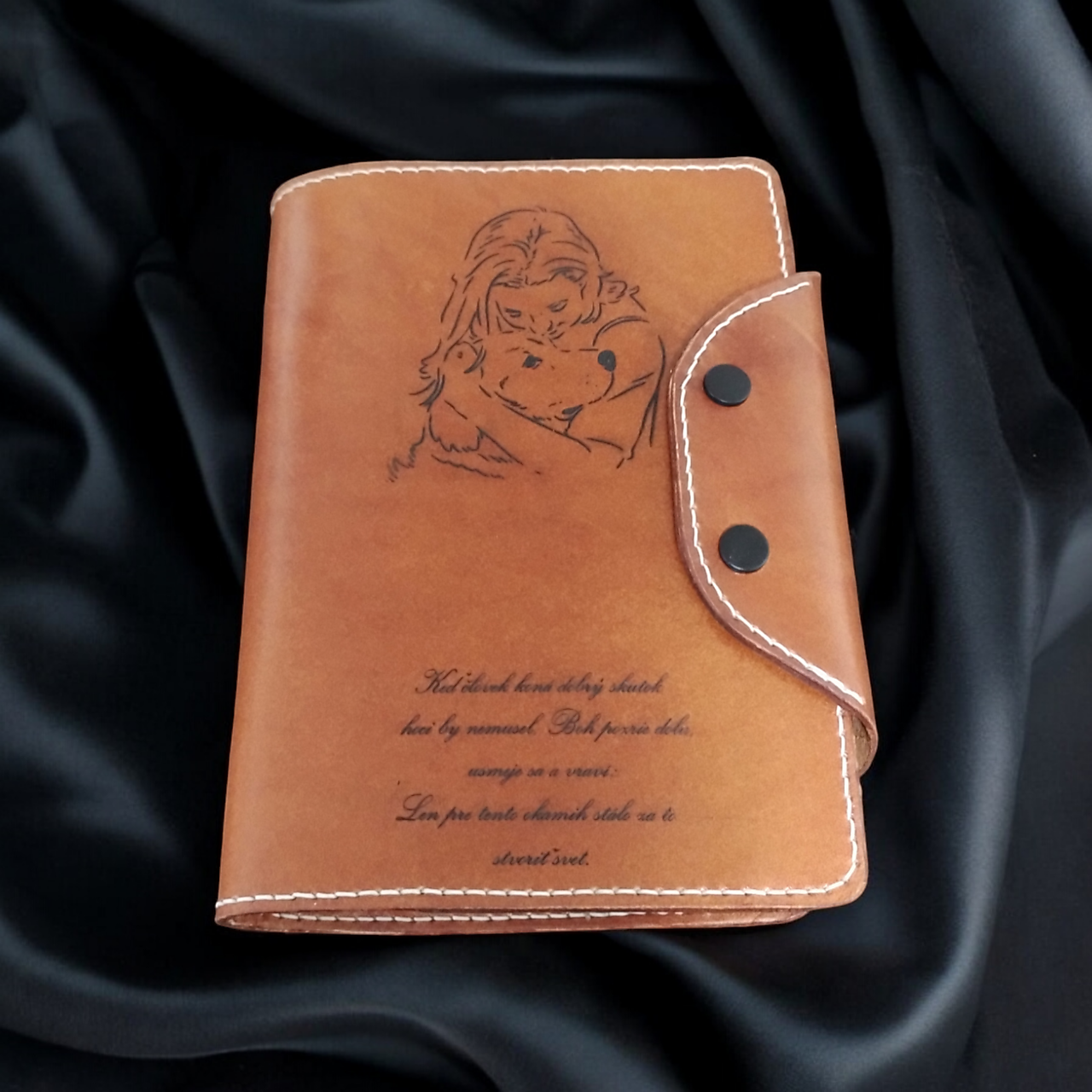 Kožený obal na zápisník