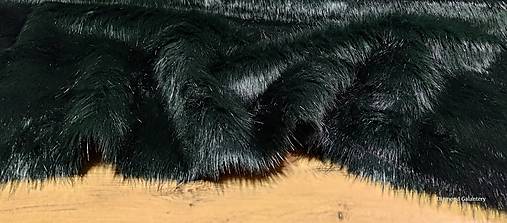 Textil - Kožušina huňatá - Dark Emerald - cena za 10 cm, 1500 g/m - 16903093_