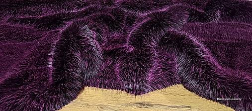 Textil - Elegantná umelá kožušina - Electra PRO - cena za 10 cm - 1100 g/m² (Ružová) - 16904467_