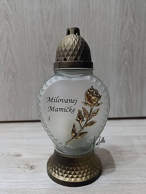 Iný materiál - Kahanec Milovanej mamičke  (Milovanej mamičke (zlatý)) - 16905664_
