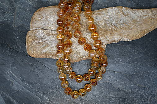 Minerály - Citrín C 4-6-8-10-12-14mm (12mm) - 16903025_