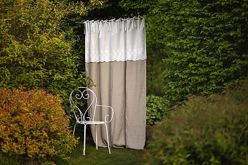 Úžitkový textil - Ľanový záves Giulietta - 16904639_