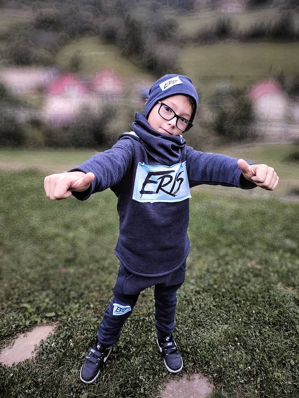 Tepláková súprava s čiapkou a nákrčníkom  ERIS