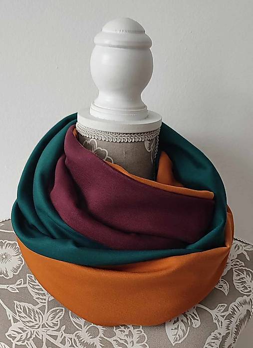 Šatky - smaragdová jeseň - 16907365_