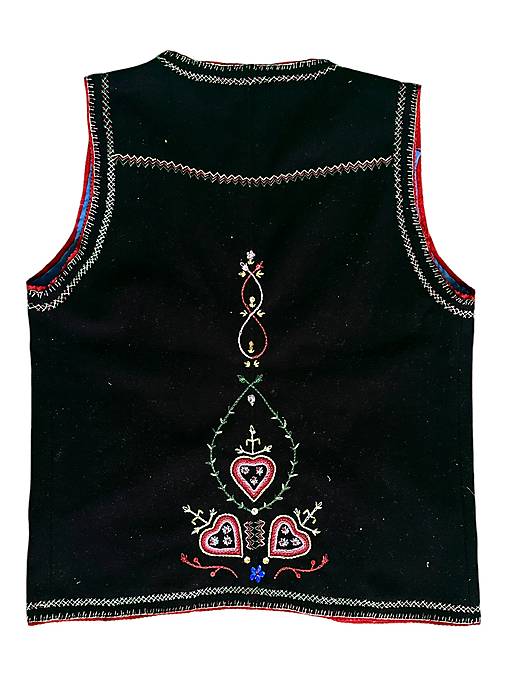 Vesty - Vyšivaná vesta - 16909740_