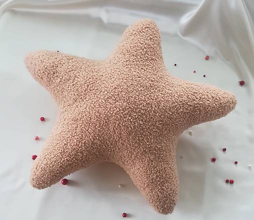 Detský textil - Detský vankúšik v tvare hviezdy  - 16910446_