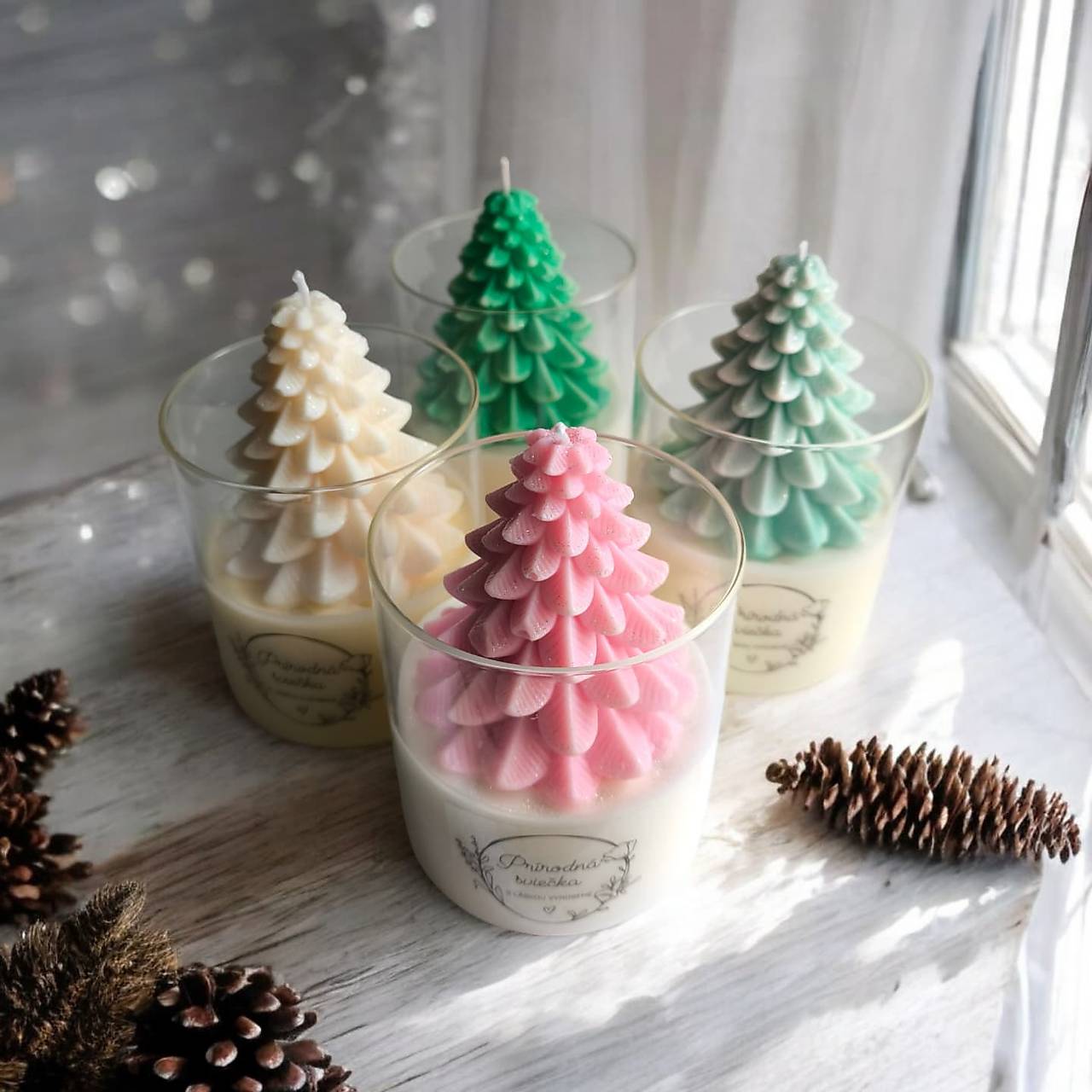 Sójová sviečka Vianočný stromček