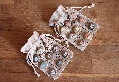 Darčeky pre svadobčanov - Piškvorky darčeky pre detičky na svadbe i narodeninovej párty (Ružová) - 16917325_