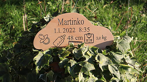 Tabuľky - Tabuľka k narodeniu dieťaťa - Autíčko - 16917762_
