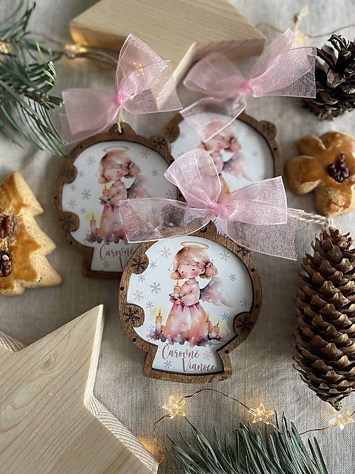 Dekorácie - Vianočná ozdoba Anjelik - 16919132_