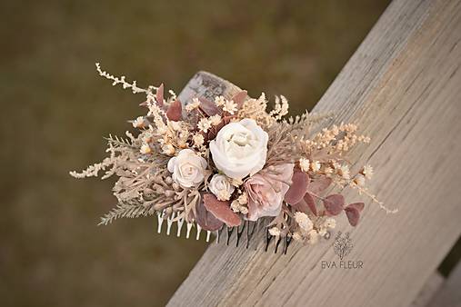 Ozdoby do vlasov - Hrebienok do vlasov "Když viděl jsem Tě poprvé" - 16921070_