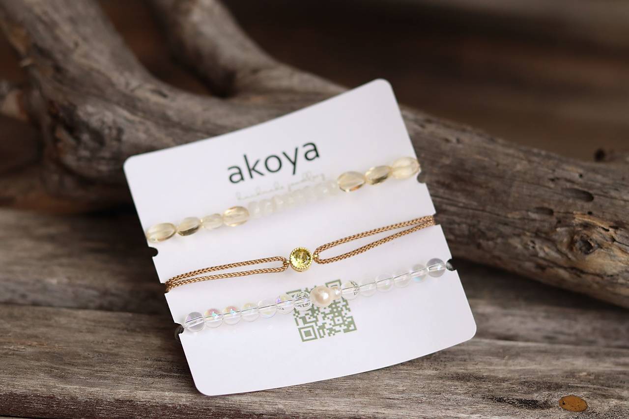 TRIO náramky z minerálov 