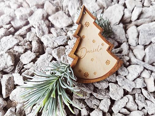 Dekorácie - Vianočná ozdoba na stromček s menom - 16922597_