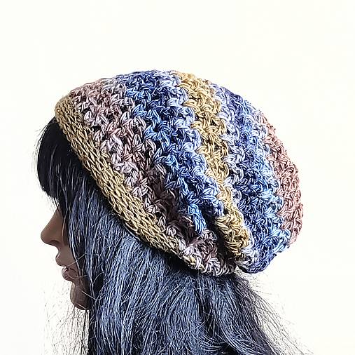 Čiapky, čelenky, klobúky - Beanie... natural... 75% vlna... - 16927251_